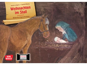 Weihnachten im Stall. Kamishibai-Bildkartenset