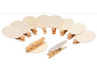 10 Blanko Namensschilder aus Holz