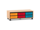 Flexeo® Regal 3 Reihen 6 kleine Boxen