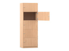 Flexeo® Schließfachschrank 5 geschlossene Fächer Breite 64 1 cm