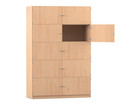 Flexeo® Schließfachschrank 10 geschlossene Fächer Breite 126 4 cm