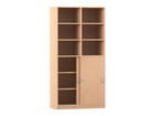 Flexeo® Schiebetürenschrank 12 Fächer Mittelwand 2 Türen Breite 94 4 cm