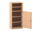 Flexeo® Schrank 5 Fächer 1 Halbtür Breite 64 1 cm