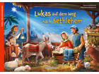 Lukas auf dem Weg nach Bethlehem Adventskalender mit Fensterbild