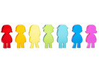 Acryl Figuren Kinder 7 Stück