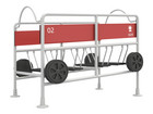 Überbrückungswagen Waggon Roter Zug