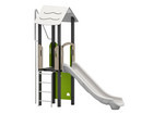 Spielturm mit Rutsche und Kletterwand
