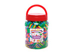 Moosgummi Fädelperlen Mix bunt 200 Stück