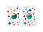 folia Glitterkarton Block 300 g/m² 24 x 34 cm 6 Farben
