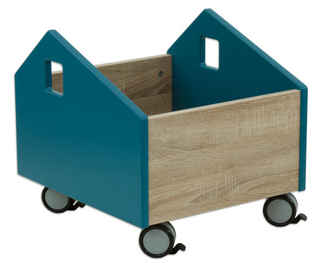 EduCasa Spielkiste fahrbar