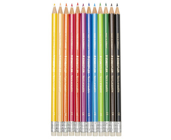 STAEDTLER Noris® Radierbare Buntstifte 12 Stück