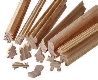 Holzstangen zum Selbstabsägen