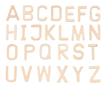 26 Holz Buchstaben A Z