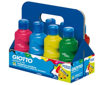 GIOTTO Acrylfarben Set je 250 ml 8 Stück