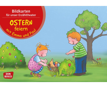 Ostern feiern mit Emma und Paul Kamishibai Bildkartenset