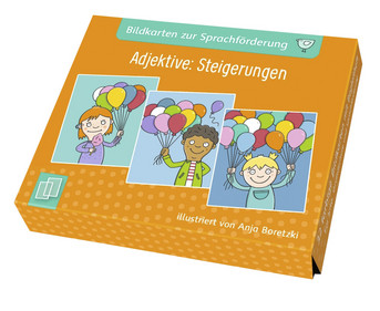 Bildkarten zur Sprachförderung: Adjektive: Steigerungen