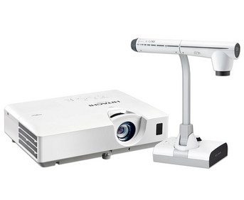 Betzold Set: Beamer Hitachi CP EX302N + Objektkamera Elmo L 12iD