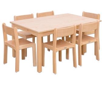 Betzold Möbel Set Ortho Sitzhöhe 42 cm Tischhöhe 70 cm Ahorn