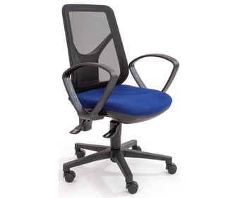 FLEXness Bürostuhl Ergonomic mit Armlehne mit Designrückenlehne