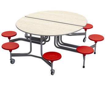 Tisch Sitz Kombination oval 8 Hocker