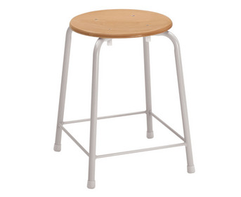 Hocker vierbeinig mit Steg Höhe 55 cm