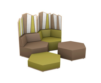 Betzold Sechseck Lounge Set 6