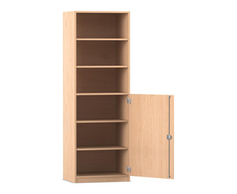 Flexeo® Schrank 6 Fächer 1 Halbtür Breite 64 1 cm