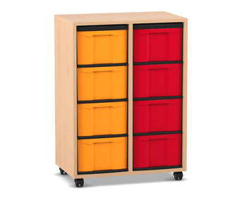 Flexeo® Regal 2 Reihen 8 große Boxen