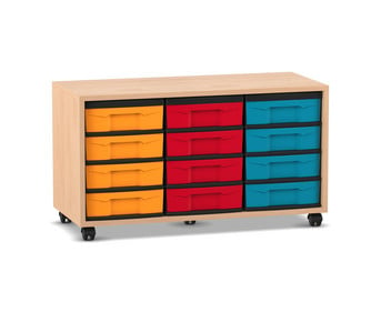 Flexeo® Regal 3 Reihen 12 kleine Boxen