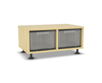 Flexeo® Regal 2 Reihen 2 große Boxen Mittelwand