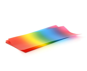 25 Blatt Regenbogen transparenter Regenbogen