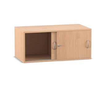 Flexeo® Aufsatzschrank 2 Fächer Schiebetüren Breite 94 4 cm