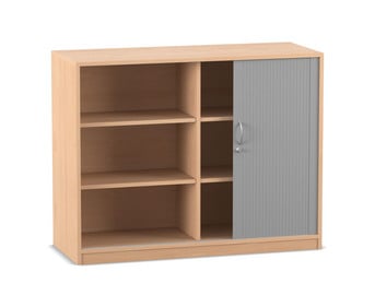 Flexeo® Rollladenschrank 6 Fächer Mittelwand Breite 126 4 cm