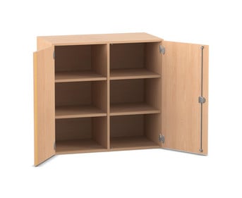 Flexeo® Aufsatzschrank 6 Fächer 2 Türen Breite 94 4 cm