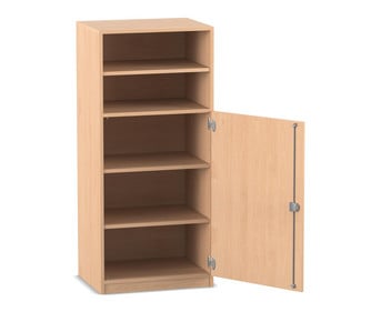 Flexeo® Schrank 5 Fächer 1 Halbtür Breite 64 1 cm