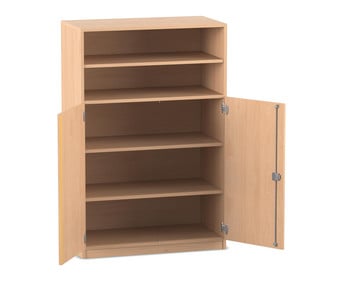 Flexeo® Schrank 5 Fächer 2 Halbtüren Breite 94 4 cm