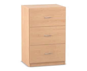 Flexeo® Schrank 3 große Schubladen Breite 64 1 cm