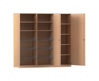 Flexeo® Sportschrank Saturn 6 Gitterkörbe 9 Fächer