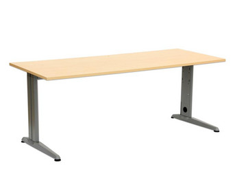 L Fuß Schreibtisch Höhe 72 cm Platte 180 x 80 cm