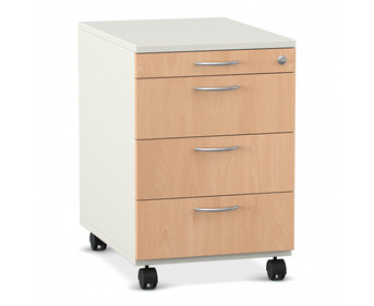 Flexeo® Schreibtisch Container mit 4 Schubladen