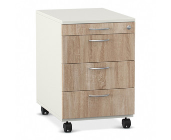 Flexeo® Schreibtisch Container mit 4 Schubladen