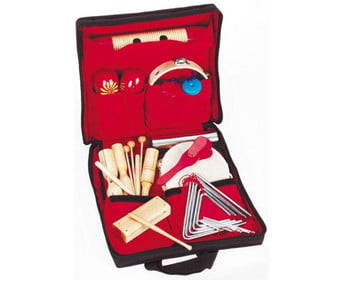 Betzold Rhythmik Tasche mit 26 Einzelinstrumenten