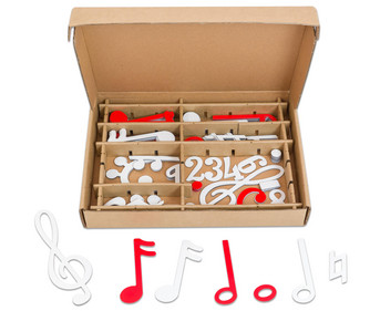 Betzold Magnetischer Notensatz weiß/rot