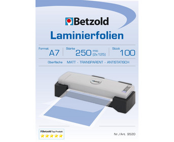 Betzold Laminierfolien DIN A7 100 Stück