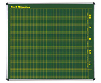 Personal und Raumplantafel für 10 Tagesstunden