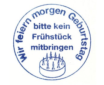 Betzold Stempel Wir feiern Geburtstag 5 Stück