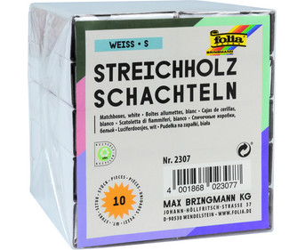 Streichholzschachteln weiß