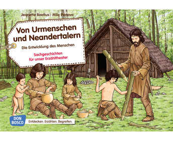 Von Urmenschen und Neandertalern Kamishibai Bildkartenset