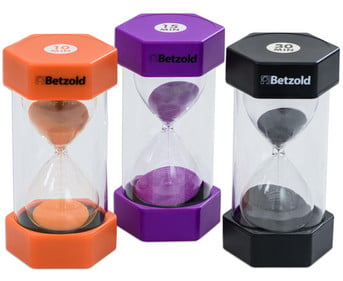 Betzold Sanduhren Set Longtimer (10 15 30 min )