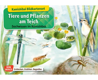 Kamishibai Bildkarten Tiere und Pflanzen am Teich